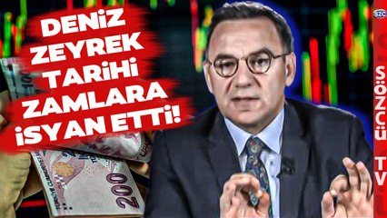 Deniz Zeyrek Halka Bindirilen Zamlara Vergilere Canlı Yayında İsyan Etti!