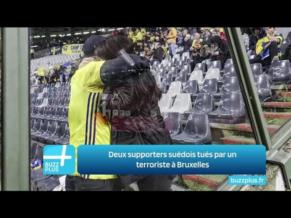 Deux supporters suédois tués par un terroriste à Bruxelles