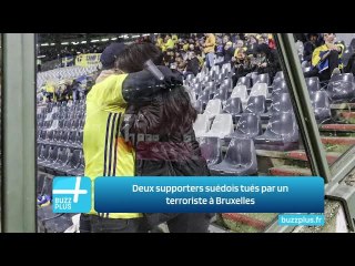 Deux supporters suédois tués par un terroriste à Bruxelles