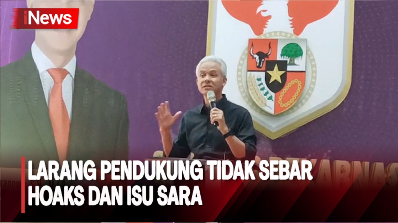 Ganjar Pranowo Ingatkan Pendukungnya Tak Pakai Isu SARA di Kampanye Pilpres 2024