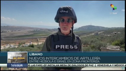 Líbano: Reportan nuevos intercambios de artillería entre Hezbolá e Israel