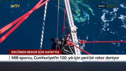 Quel record Şahika Ercümen a-t-elle battu, combien de mètres a-t-elle plongé ? Quel record Şahika Ercümen a-t-elle battu ? Quel est son record de plongée ?