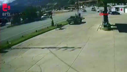 15 yaşındaki Emine'nin ölümüne neden olan kaza kamerada