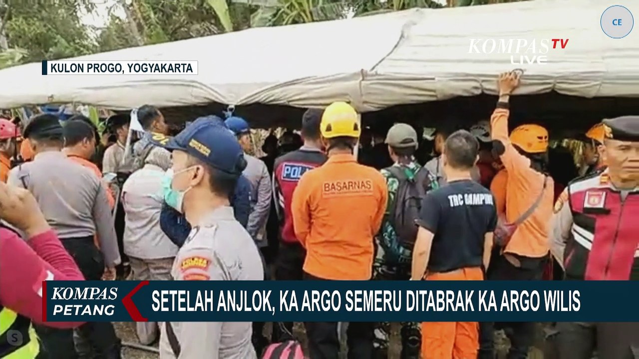 Kecelakaan KA Argo Semeru dan Argo Wilis di Kulon Progo, Jalur Rel Belum Bisa Dilalui