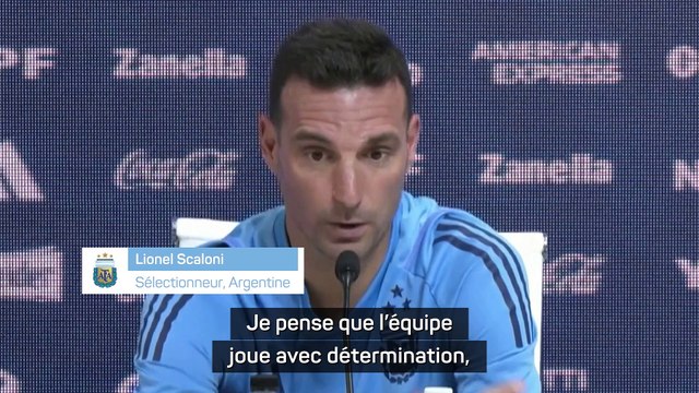 Scaloni : Nous avons vu l'autre jour que nous pouvions aussi bien jouer sans Messi
