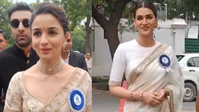69th National Film Award: Alia Bhatt Wedding Saree & Kriti Sanon Saree Look Viral, कौन लगा Best...|