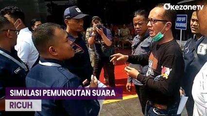 Simulasi Pemungutan Suara Ricuh, Polisi Lakukan Pengamanan 3 Lapis