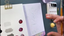 Inktober Sketch | Cosmic Spider Ink Illustration | Sketchbook Session
