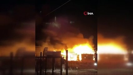 Bursa’da geri dönüşüm tesisi alev alev yandı