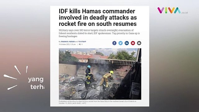 Israel Rilis Video Serangan yang Menewaskan Petinggi Hamas