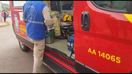 Colisão entre motos deixa pessoa ferida no Bairro Interlagos