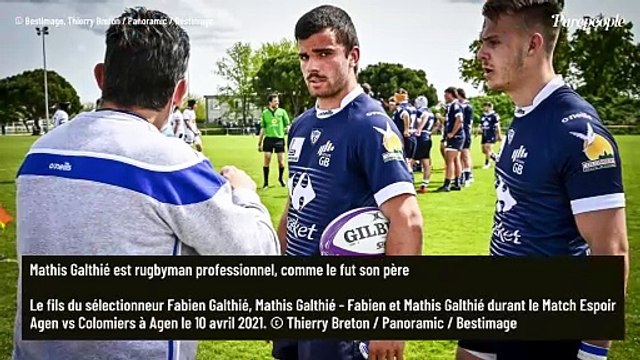 Fabien Galthié : Malgré la défaite, son fils Mathis, beau gosse rugbyman, garde le sourire