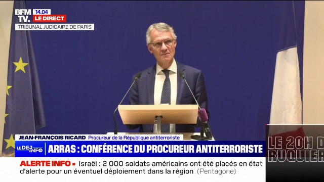 Arras: Plus de 100 témoins ont été entendus et 13 personnes placées en garde à vue affirme Jean-François Ricard, procureur de la République antiterroriste