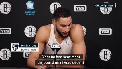 Nets - Simmons : "Un bon sentiment de jouer à un niveau décent"