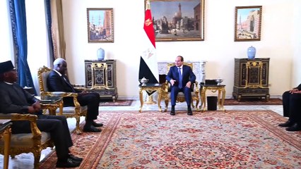 السيسي يستقبل موسى فقيه رئيس مفوضية الاتحاد الأفريقي