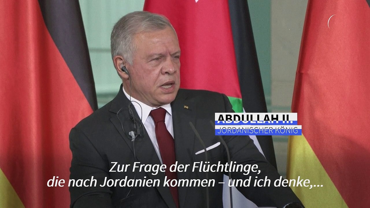 Jordaniens König lehnt Aufnahme von Gaza-Flüchtlingen ab
