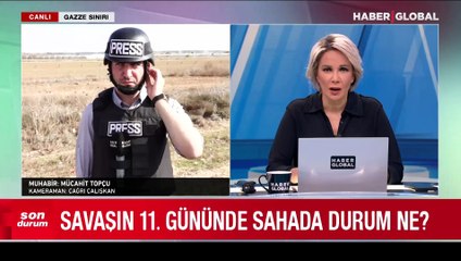 Haber Global ekibi Gazze sınırındaki tank hareketliliğini görüntüledi