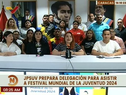 Caracas | JPSUV prepara delegaciones para acudir al Festival Mundial de la Juventud 2024 en Rusia