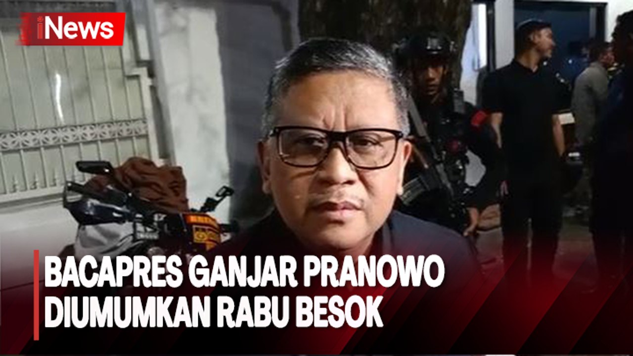 Bacapres Ganjar Pranowo Diumumkan Rabu Besok, Hasto Sebut Inisialnya