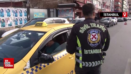 Kadıköy'de ceza kesilen taksiciden polise hakaret: Haram zıkkım olsun