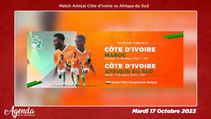 Agenda de la semaine du Lundi 16 au Samedi 21 Octobre 2023