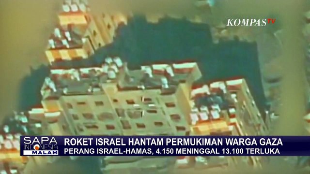 Dihantam Roket Israel, Begini Pantauan Udara Kamp Pengungsian di Gaza