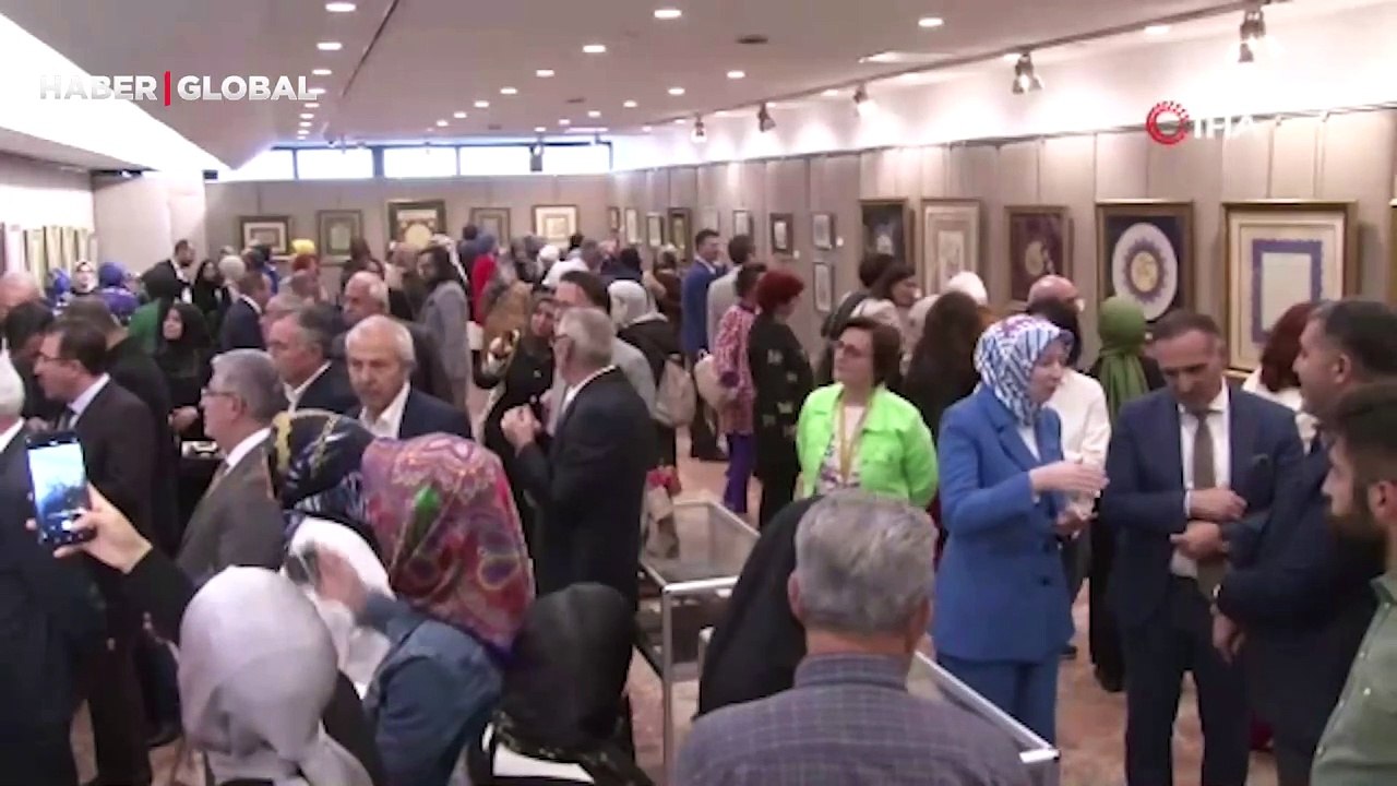 Ankara’da “Gelenekli Türk İslam Sanatları” sergisi açıldı... 130 eser sanatseverlerle buluştu
