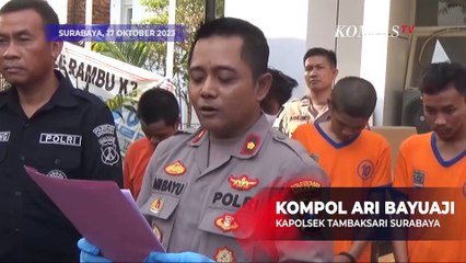 Sekelompok Remaja di Surabaya Terciduk Polisi Usai Tawuran Pakai Senjata Tajam: Demi Konten Pak!