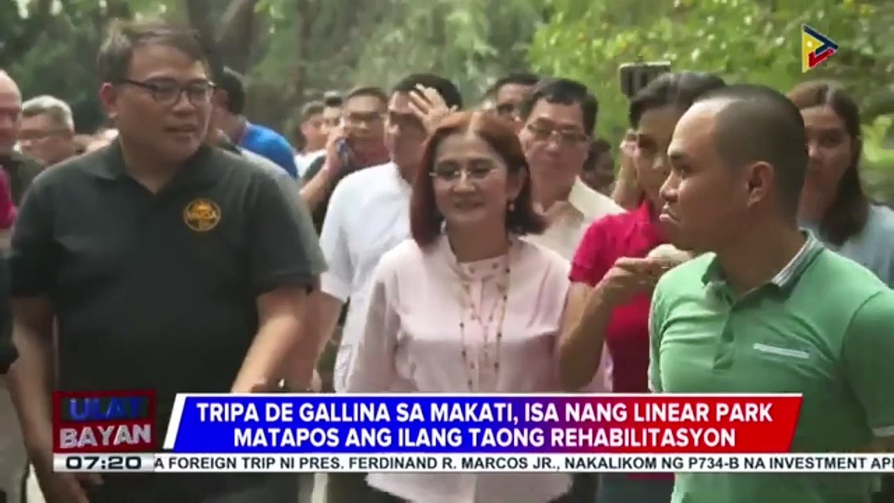 Tripa de Gallina sa Makati, isa nang linear park matapos ang ilang taong rehabilitasyon