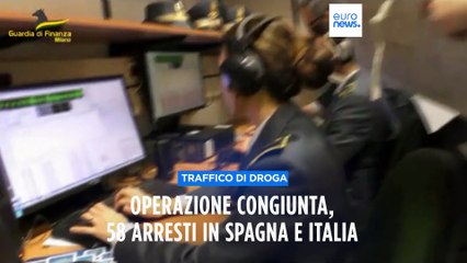 Download Video: Traffico internazionale di droga: operazione congiunta Italia-Spagna, 58 arresti