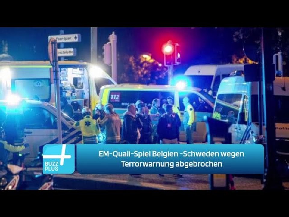 EM-Quali-Spiel Belgien -Schweden wegen Terrorwarnung abgebrochen