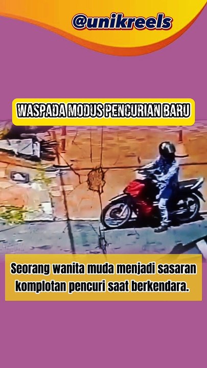 Modus pencurian baru terekam cctv