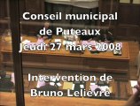 Conseil de Puteaux du 27 mars 2008 : le SEDIF en question