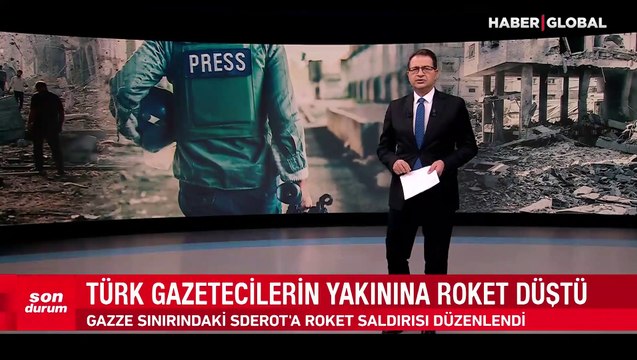 Türk gazetecilerin olduğu bölgeye roket düştü: 2 Türk gazeteci yaralandı