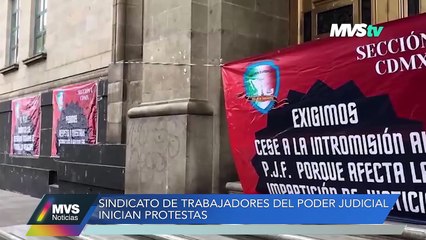 Sindicato de Trabajadores del  Poder Judicial en protesta