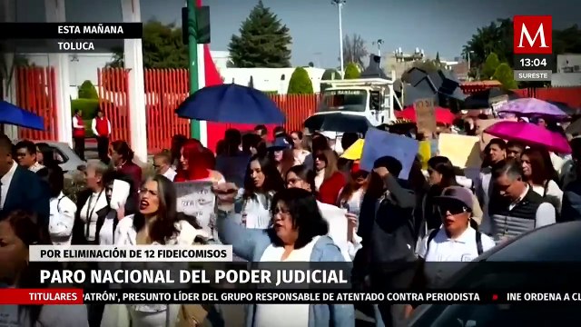 Trabajadores del Poder Judicial realizan paro nacional por eliminación de 12 fideicomisos