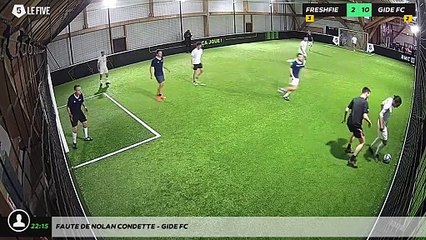 Faute de Nolan Condette - GIDE FC
