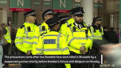 Police presence ramped up at Wembley after Brussels shooting