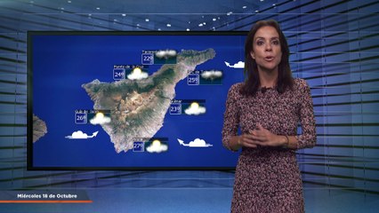 La previsión del tiempo en Canarias para el 18 de octubre de 2023, en Atlántico Televisión.