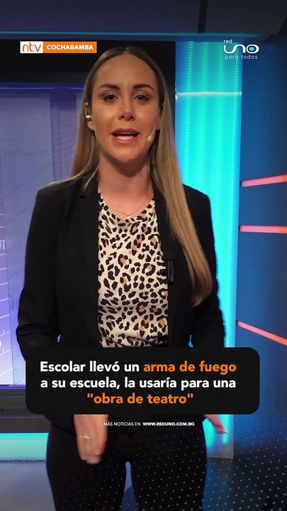 Escolar llevó un arma de fuego a su escuela, la usaría para una "obra de teatro"