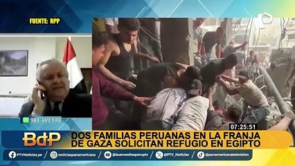 Guerra en Israel: embajador de Perú en Egipto confirmó que niña peruana y su madre están bien