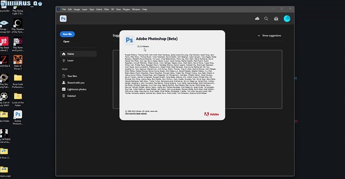 Adobe Photoshop 2024 v25.2 Beta + Neural Filters | Photo editing programme This file is for trial, educational, and non-commercial use only. Using non-genuine software may cause various problems To use this software without any problems Please purchas