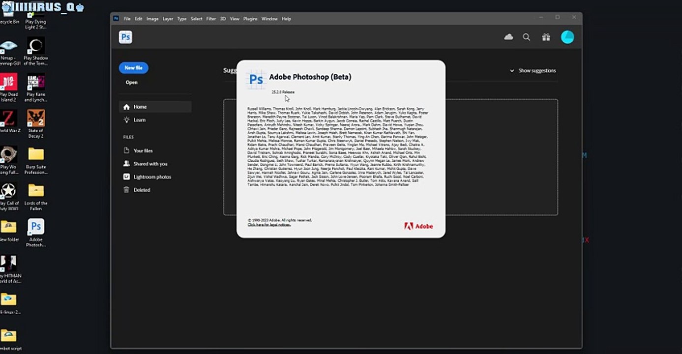 Adobe Photoshop 2024 v25.2 Beta + Neural Filters | Photo editing programme  This file is for trial, educational, and non-commercial use only.  Using non-genuine software may cause various problems  To use this software without any problems  Please purchas