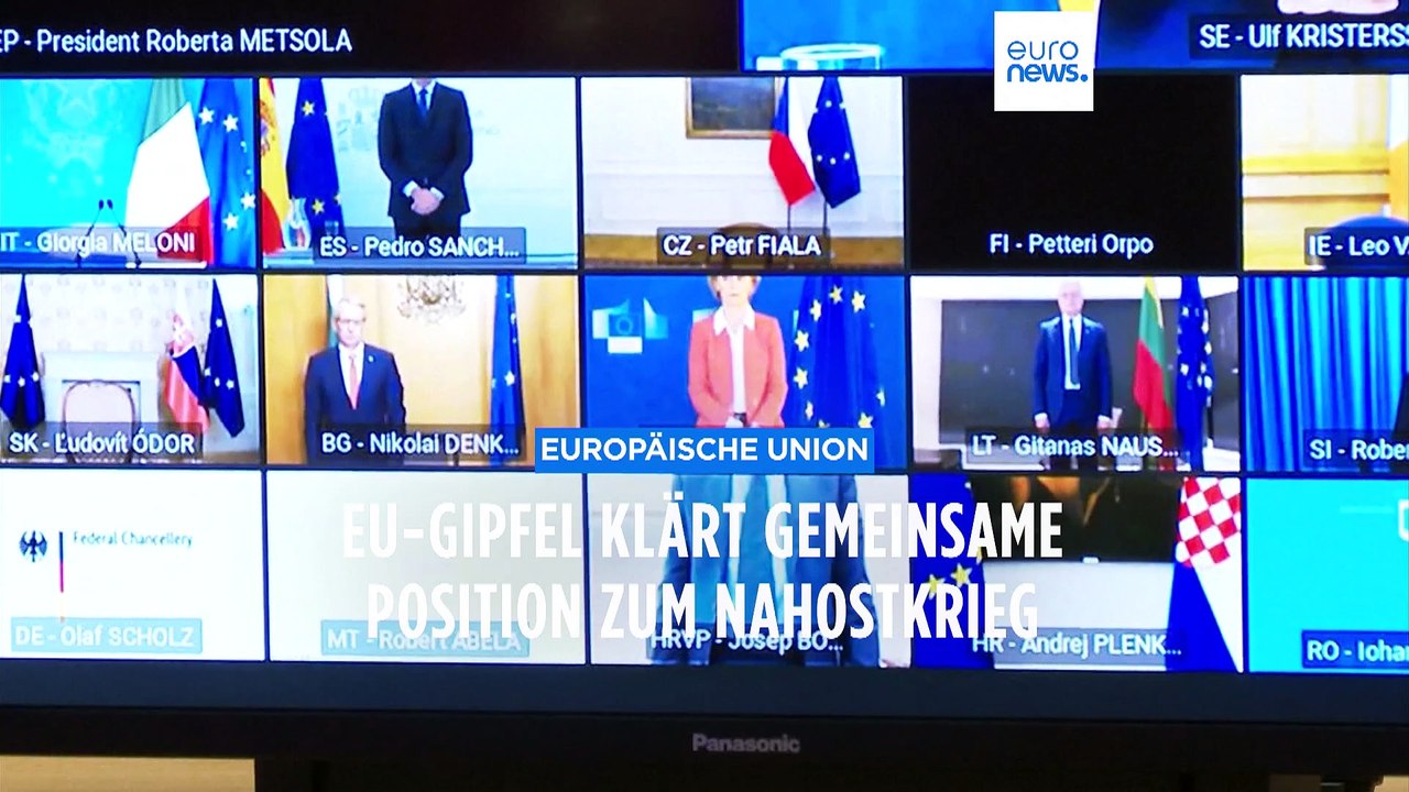 EU steht an der Seite Israels - und unterstützt die Palästinenser