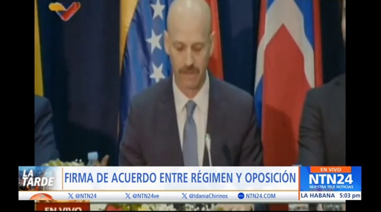 Oposición y delegación de Maduro acuerdan en Barbados elecciones con garantías y veedores de la OEA, la UE y el Centro Carter