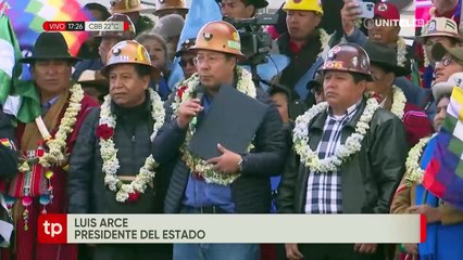 Arce se compromete a hacer cumplir el mandato del cabildo de El Alto y a reformar el proceso de cambio