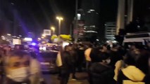 İstanbul'daki İsrail Başkonsolosluğu önünde protesto! Polis, kalabalığı dağıtmaya çalışıyor