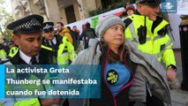 Greta Thunberg es detenida durante protesta en Londres