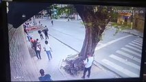 Veja o momento de colisão entre carros em Boa Viagem, Zona Sul do Recife