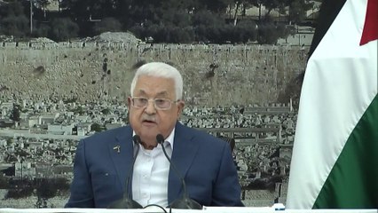 الرئيس الفلسطيني: إسرائيل ارتكبت مجزرة حرب بشعة لا يمكن السكوت عنها